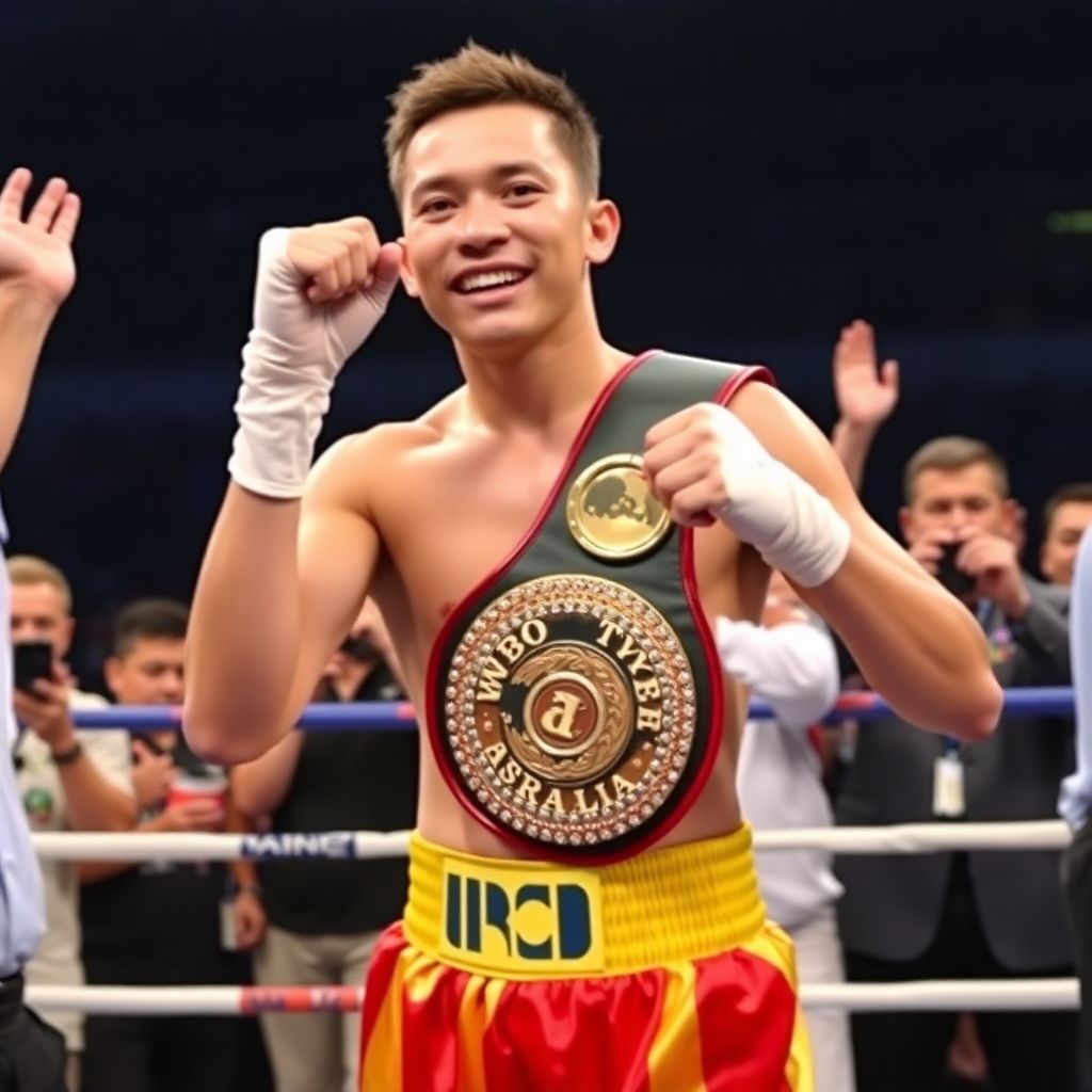 Тим Цзю завоевал пояс Wbo international в среднем весе, победив Дениса Нурджу в Вуллонгонге