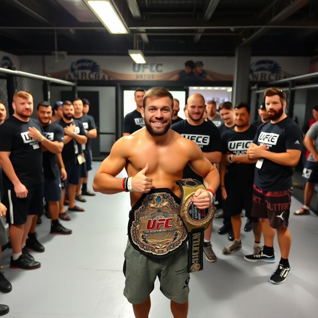 Сириль Ган, временный чемпион Ufc, вернулся в родной зал перед боем с Аспиналлом